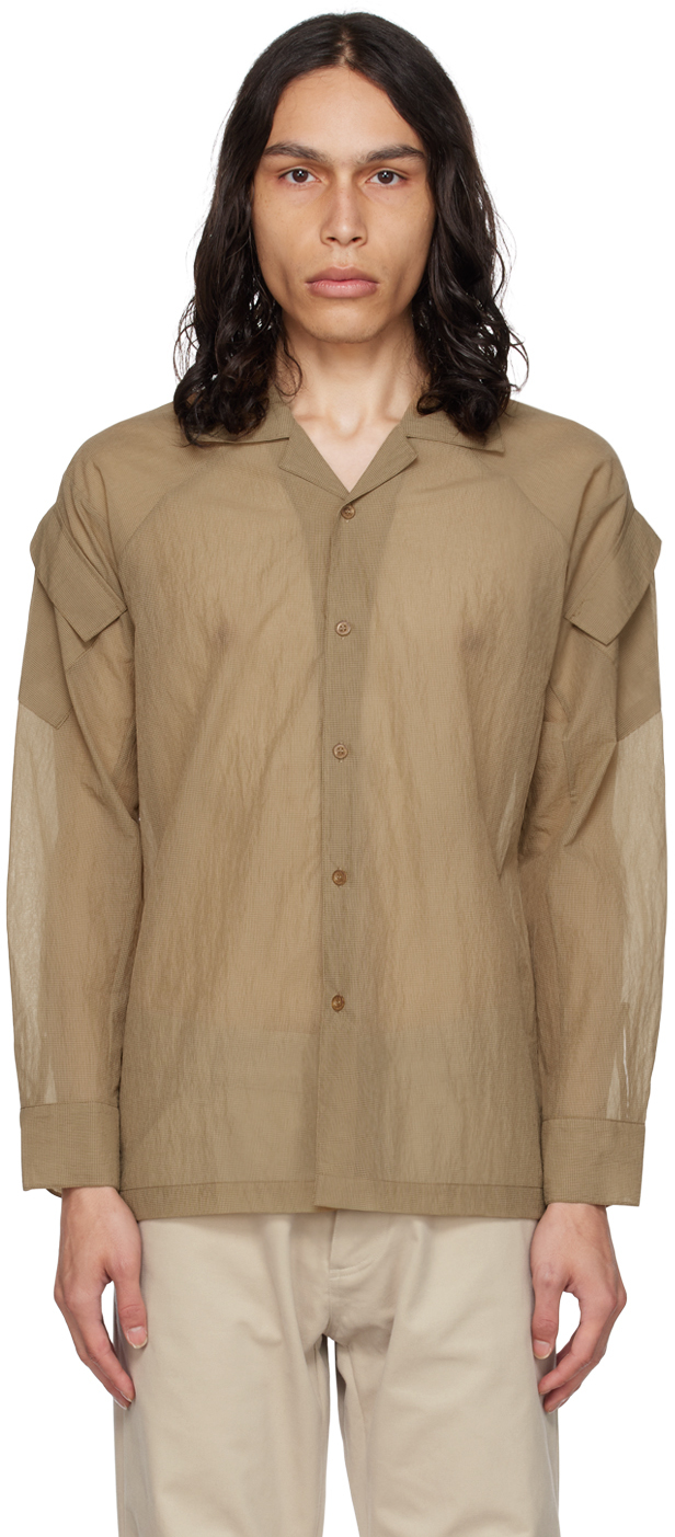 Beige Sheer Shirt