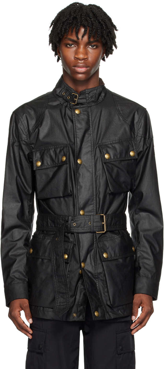 Belstaff: Black Trialmaster Jacket | SSENSE Canada