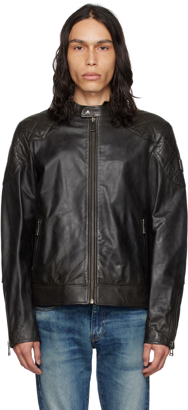 Black Outlaw Leather Jacket