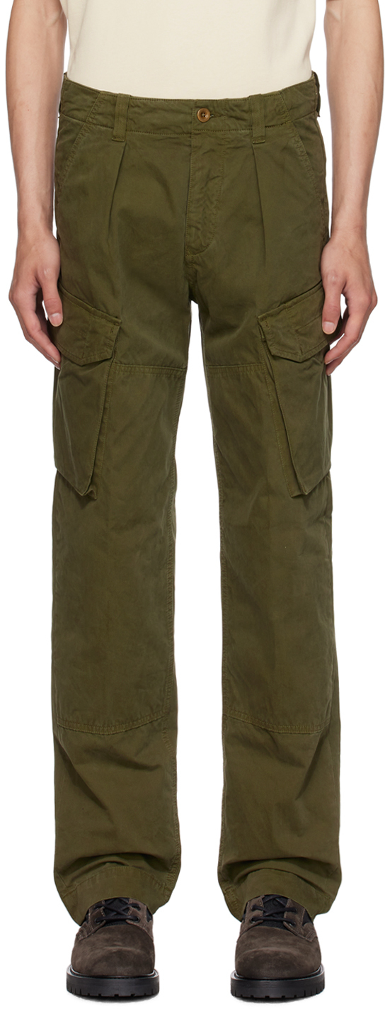 Belstaff - Men's Stanham Cargo Casual Pants - Green - Cotton - Pants