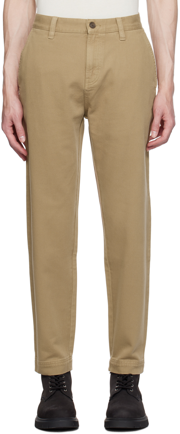 Taupe Double Pleat Trousers