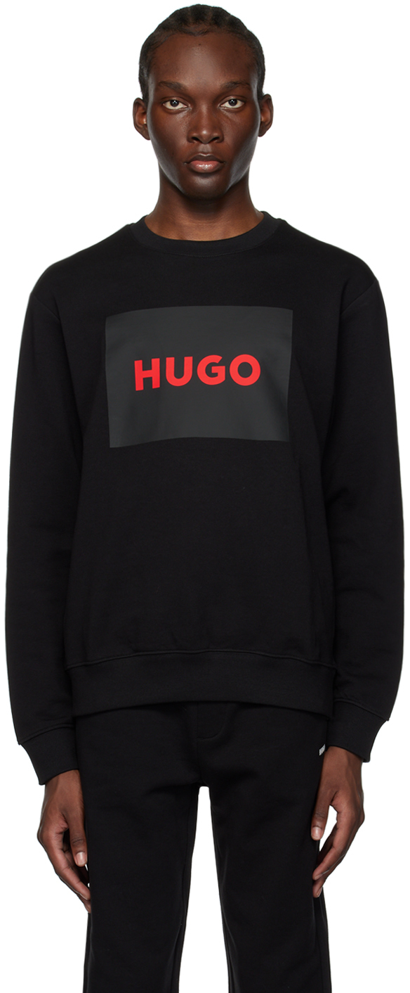 Hugo Black Printed Sweatshirt