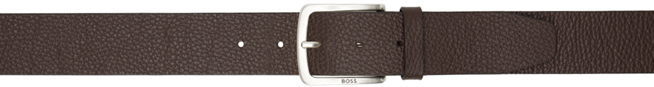 Hugo Boss Brown Pin-buckle Belt In 202 - Dark Brown