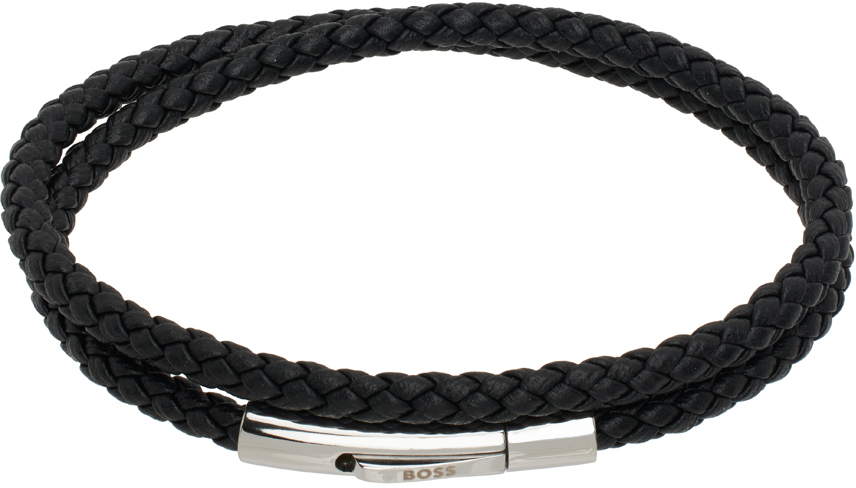 Black Double Braided Bracelet