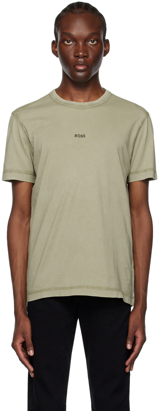 Hugo Boss Khaki Tokks T-shirt In 336 - Light/pastel G
