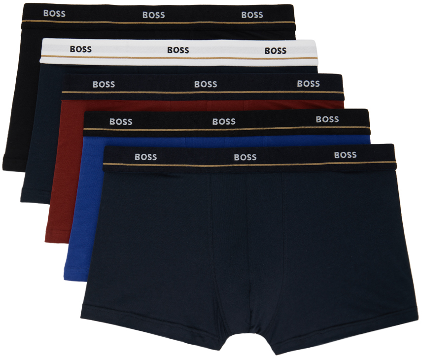 Hugo Boss Five-pack Multicolor Boxers In Openmiscellaneous974