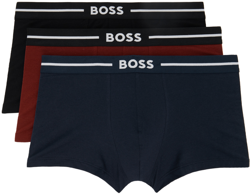 Hugo Boss Three-pack Multicolor Boxers In Openmiscellaneous970