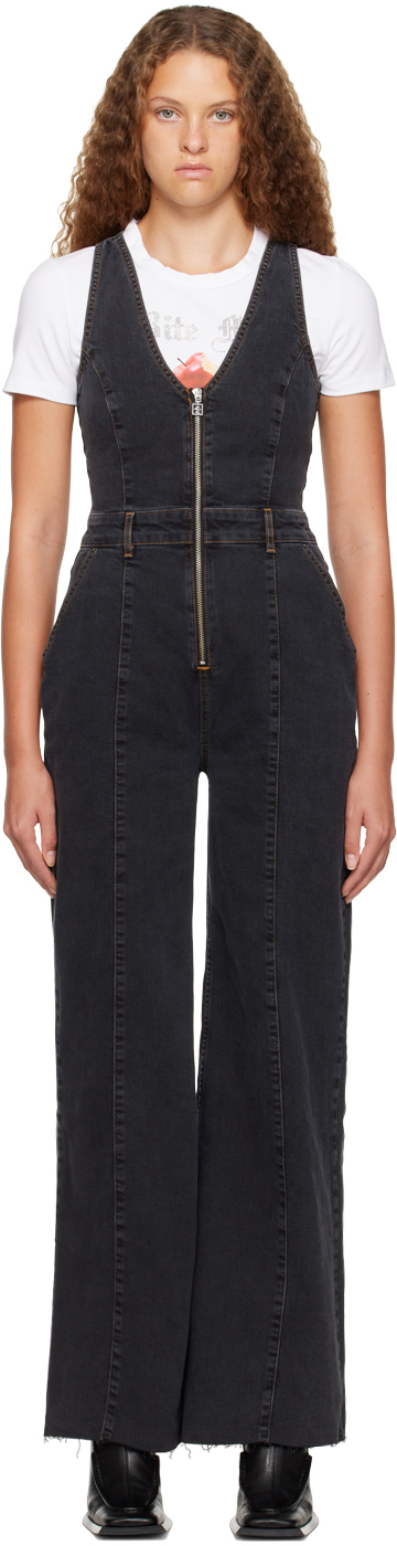 Black Vixen Denim Jumpsuit by Ksubi on Sale