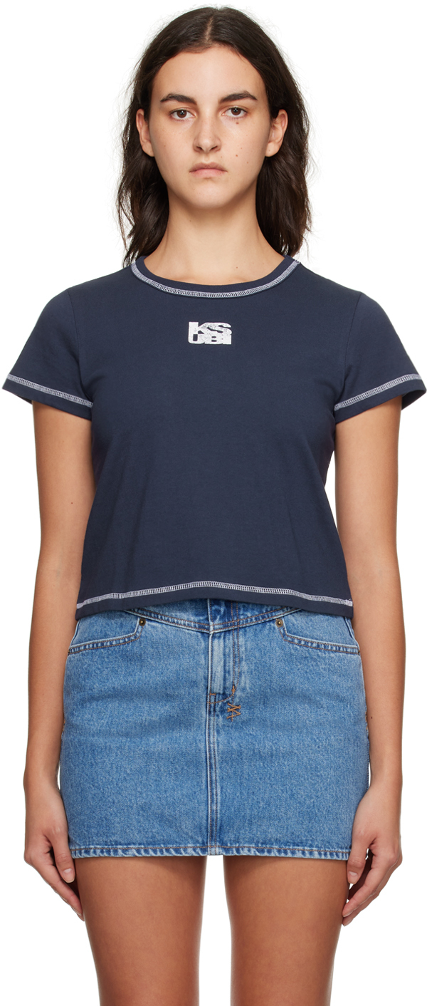 Ksubi Navy Graf Mini T-Shirt