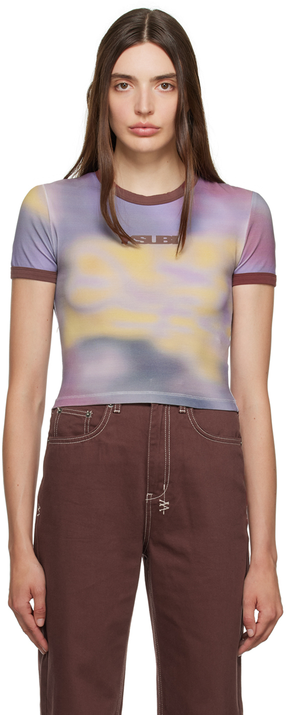 Ksubi: Purple Refract Sott T-Shirt | SSENSE