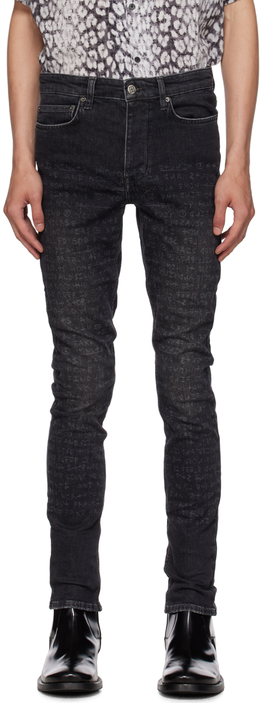 Ksubi Black Chitch Krete Sketchy Jeans In Grey
