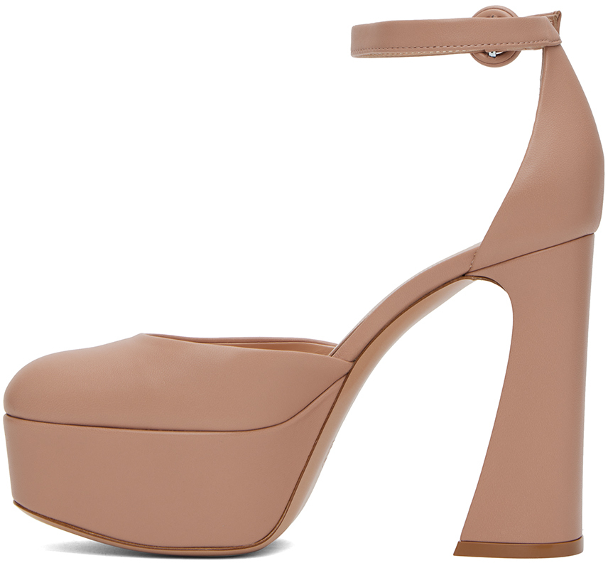 Gianvito Rossi Holly D'orsay High Heels In Peach