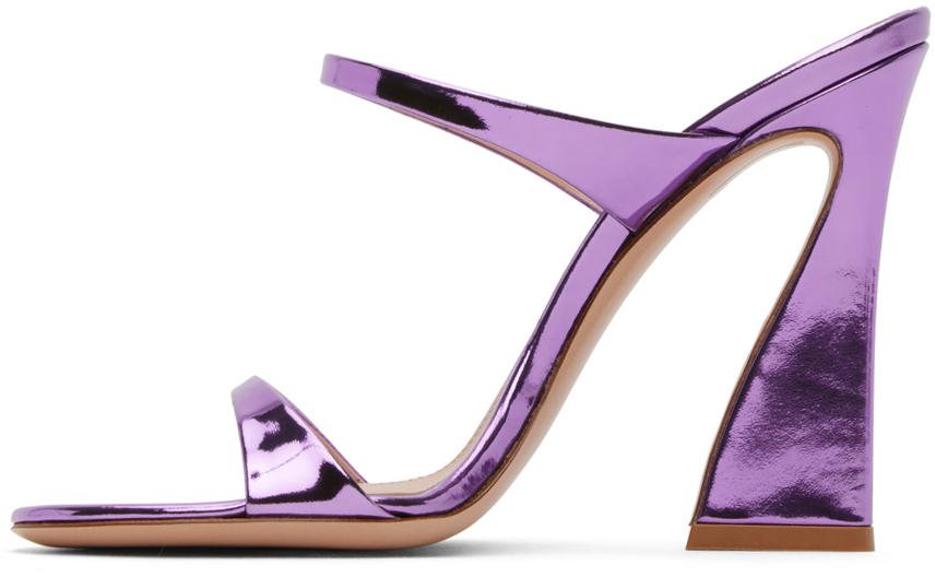 Gianvito Rossi Woman Sandals Light Purple Size 7.5 Soft Leather In Freesia