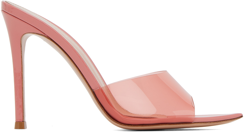 Gianvito Rossi: Pink Elle 105 Heeled Sandals | SSENSE Canada