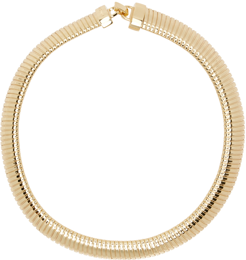 ANINE BING GOLD COIL CHAIN NECKLACE