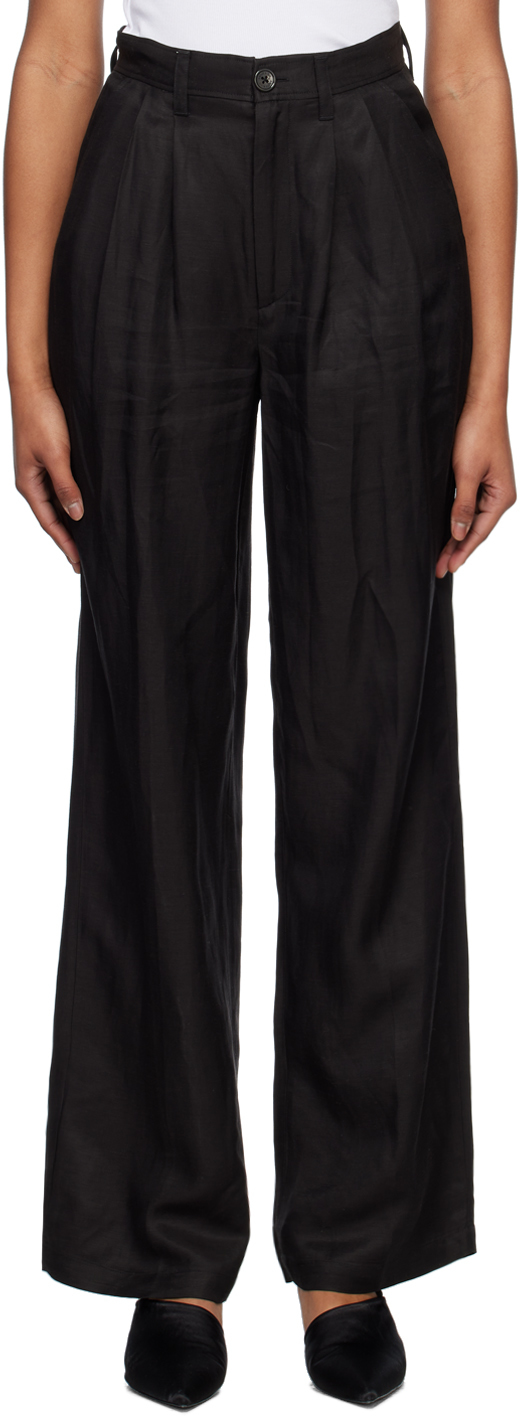 Anine Bing Black Carrie Trousers