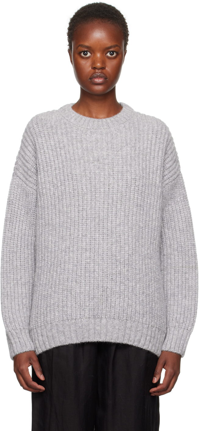 ANINE BING: Gray Sydney Sweater | SSENSE