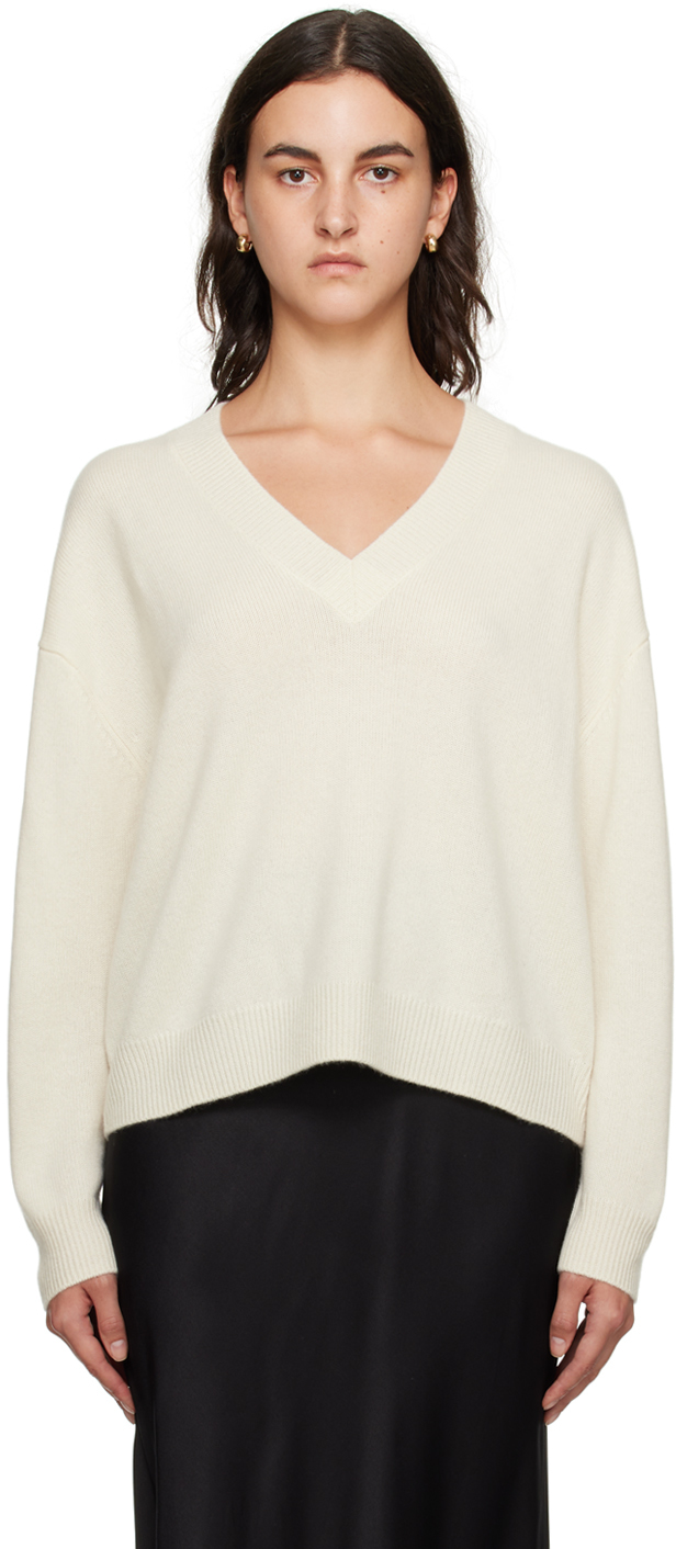 ANINE BING Off-White Lee Sweater