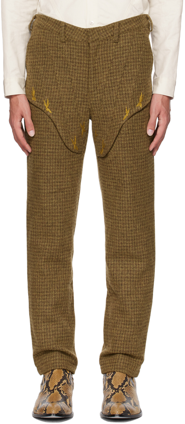 SSENSE Exclusive Yellow Corset Trousers