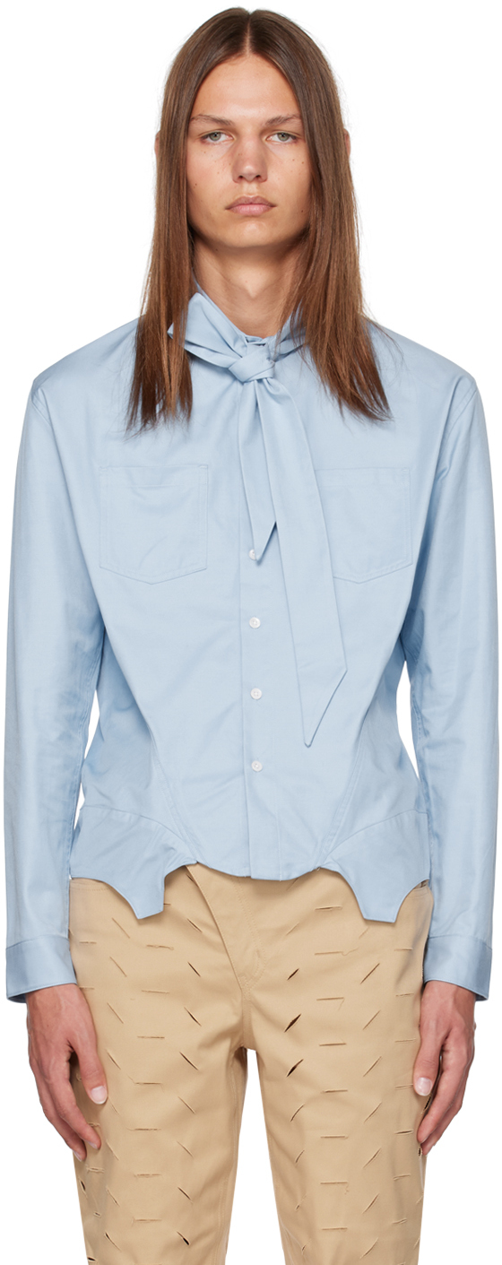 Blue Corset Shirt