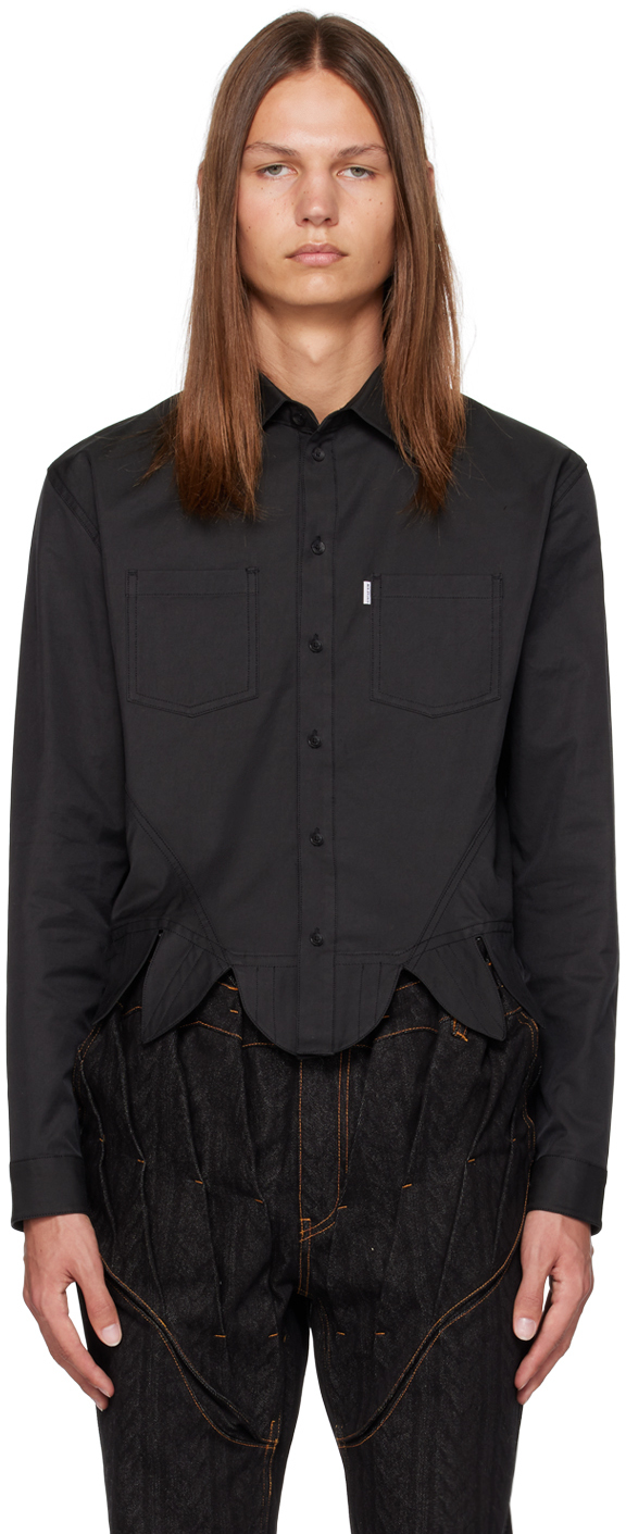 SSENSE Exclusive Black Corset Shirt