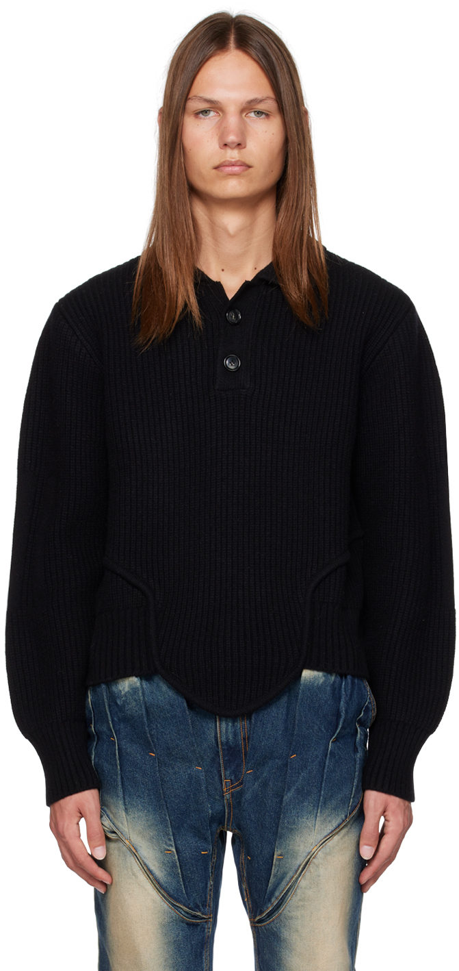 SSENSE Exclusive Black Corset Sweater