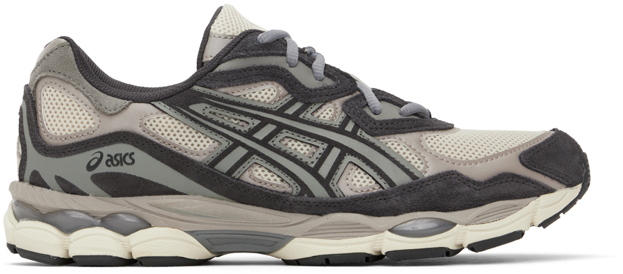 ASICS GRAY & BEIGE GEL-NYC SNEAKERS