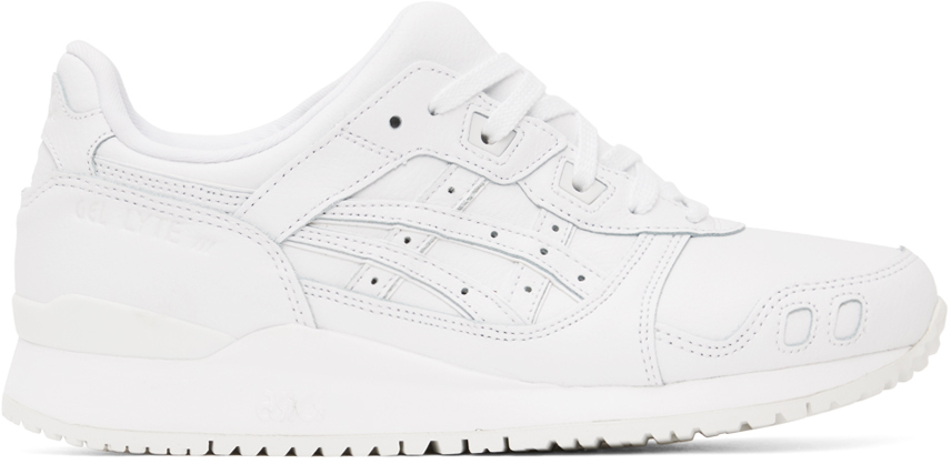 Asics White Gel-lyte Iii Og Sneakers In 100 White/white
