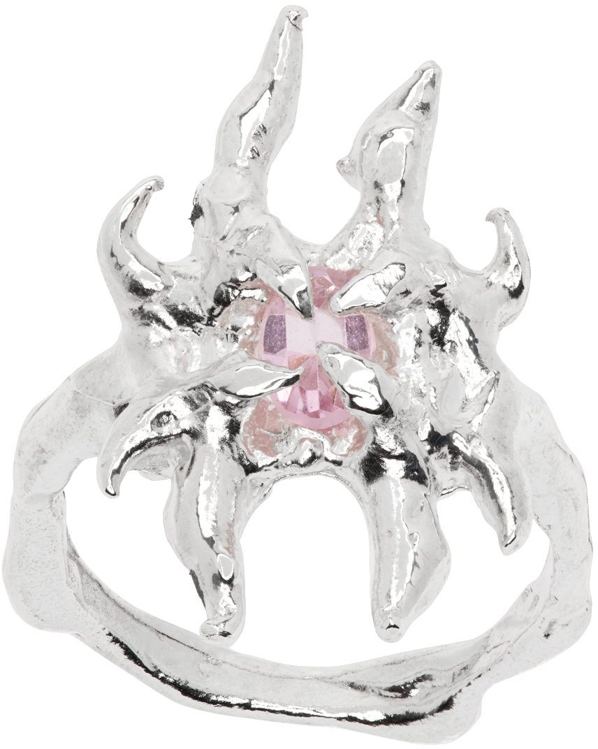 Harlot Hands SSENSE Exclusive Silver Hope Ring