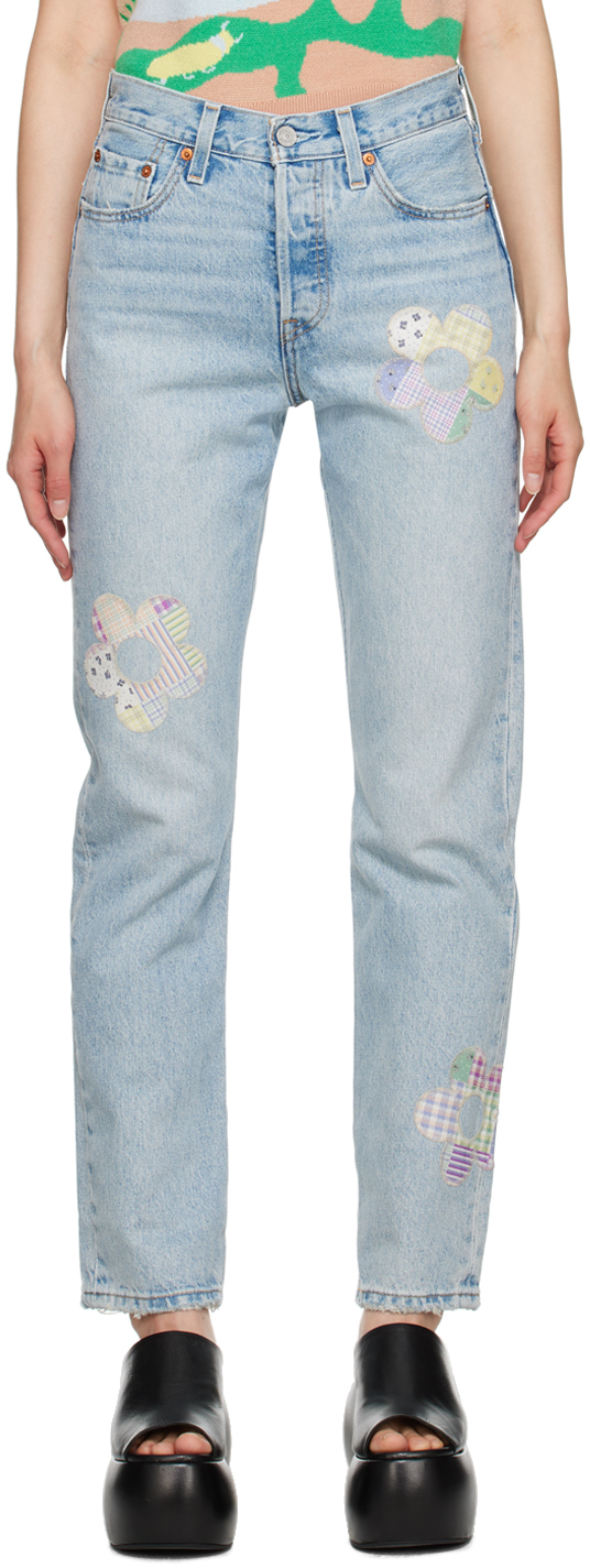 Levi's Blue 501 Original Jeans In Fresh As A Daisy