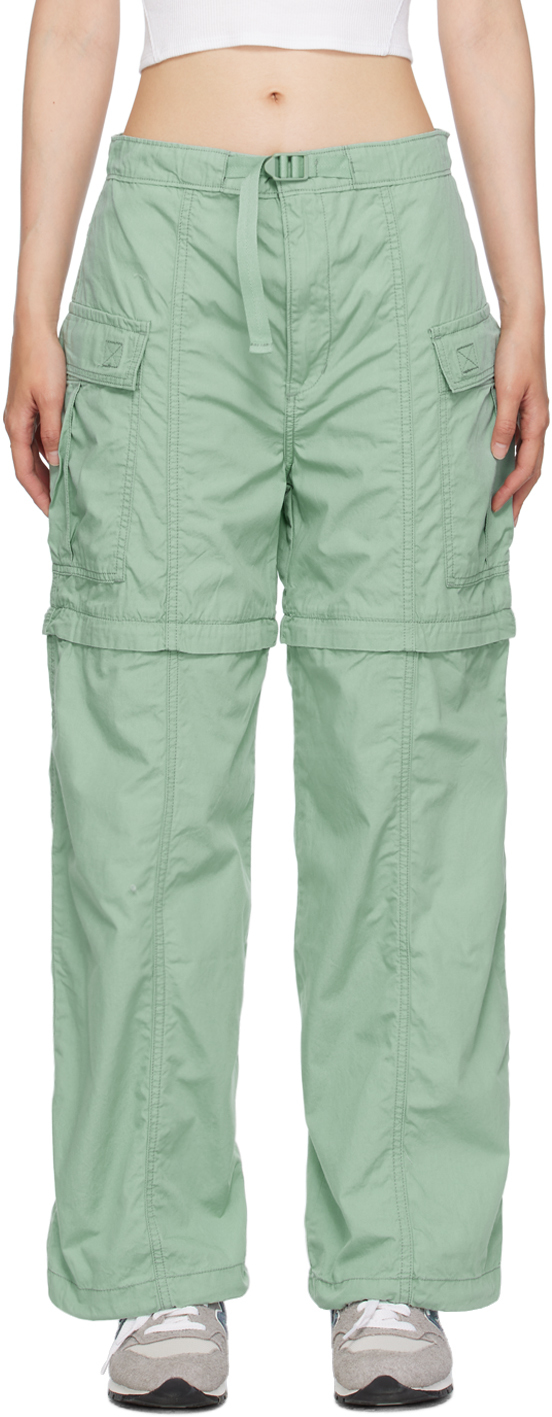 Shop Levi's Green Convertible Trousers In Granite Green