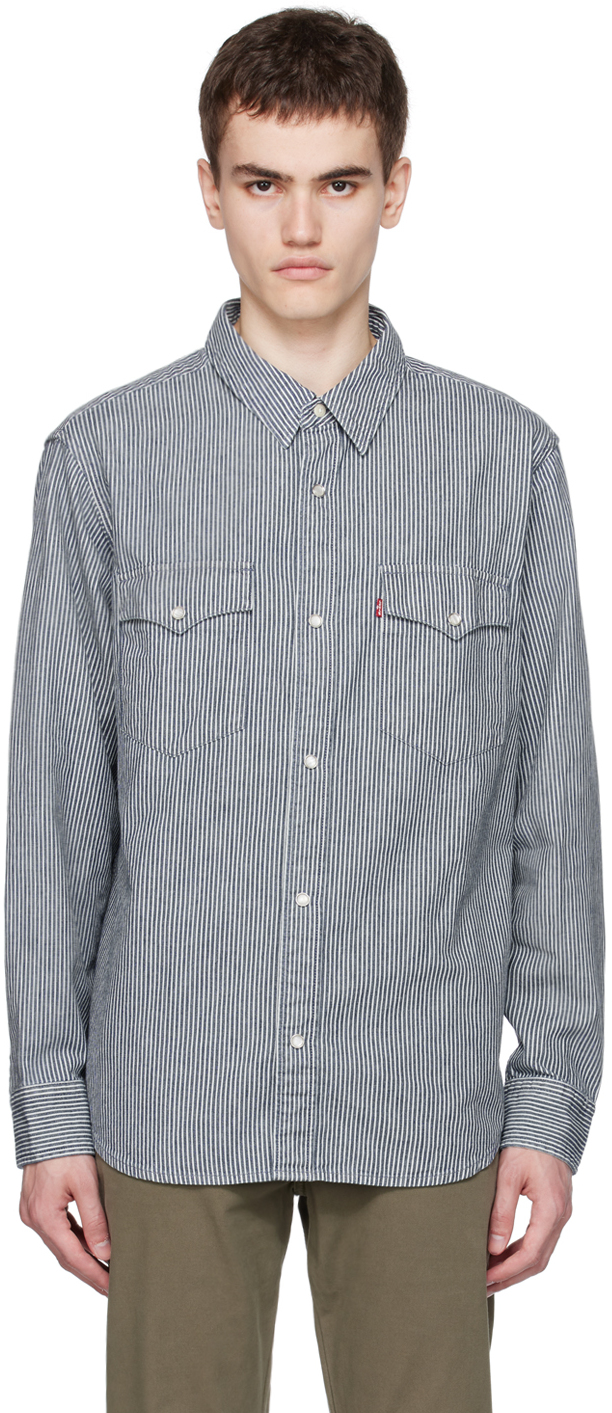 Blue Western Shirt