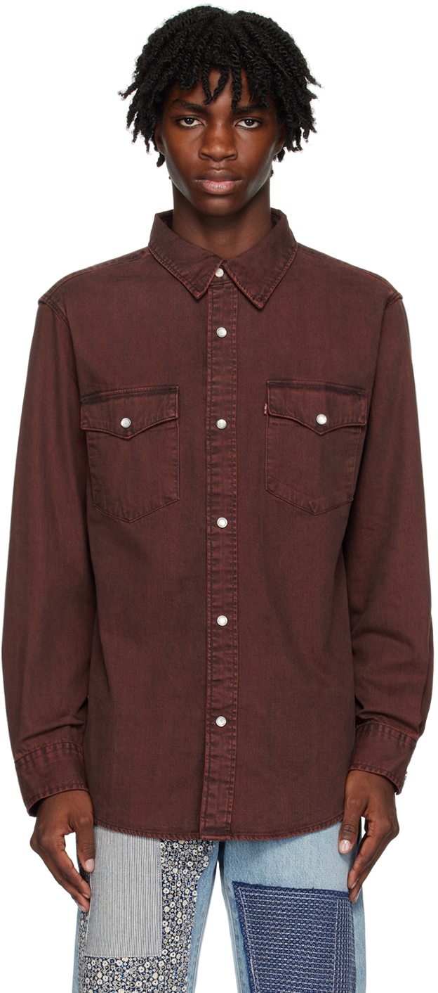 Levi's Brown Relaxed Fit Denim Shirt In Decadent Chocolate