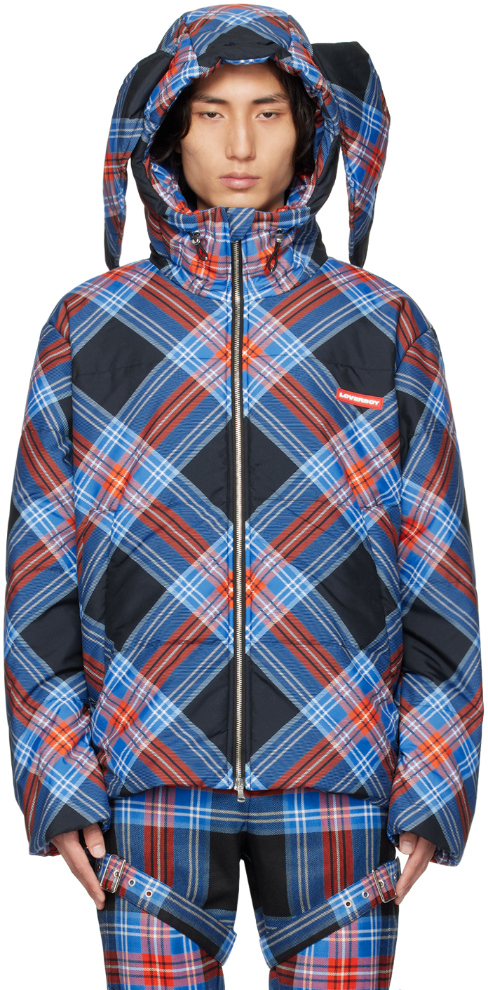 Red & Blue Bunny Puffer Jacket