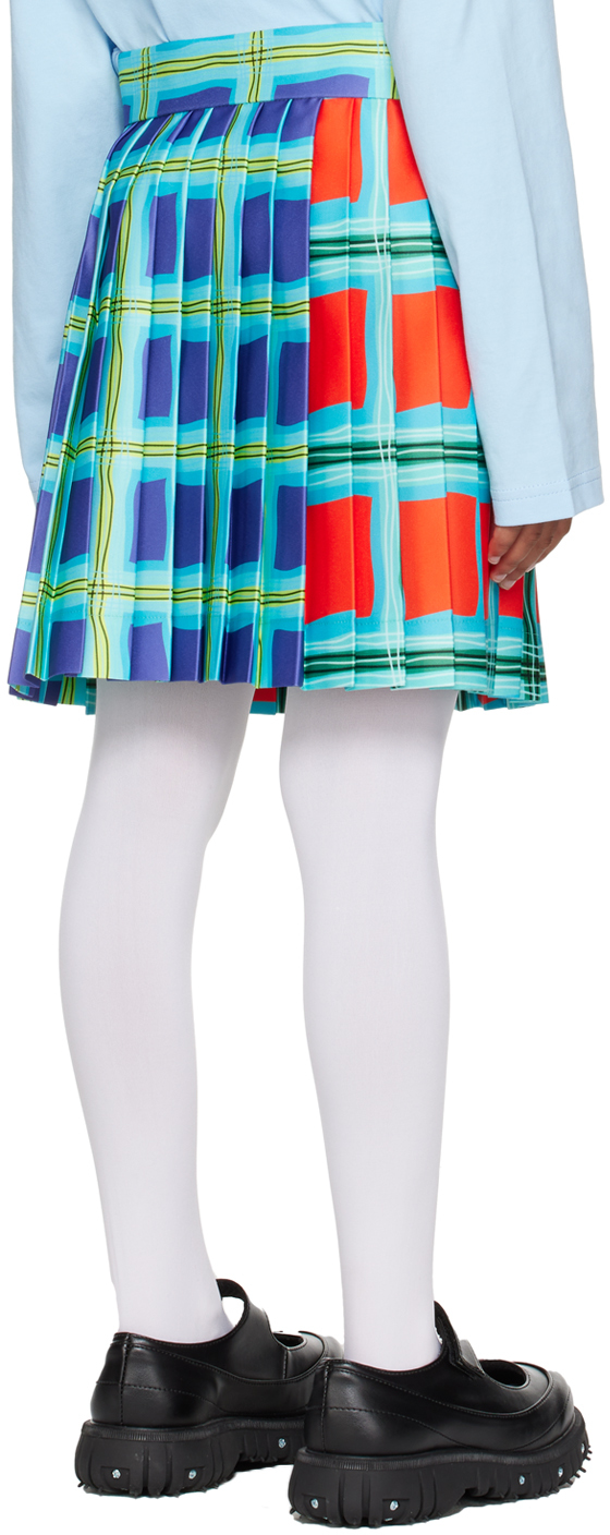 CHARLES JEFFREY LOVERBOY KIDS MULTICOLOR CHECK SKIRT 