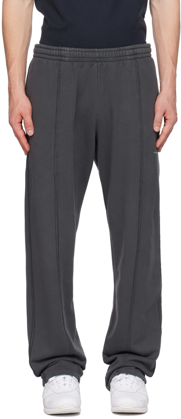 Affxwrks Gray Heavyweight Sweatpants In Washed Grey