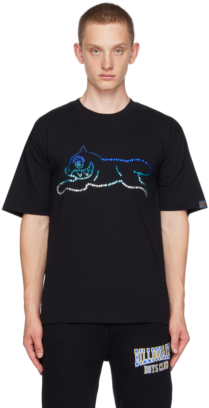 Black Crystal Running Dog T-Shirt