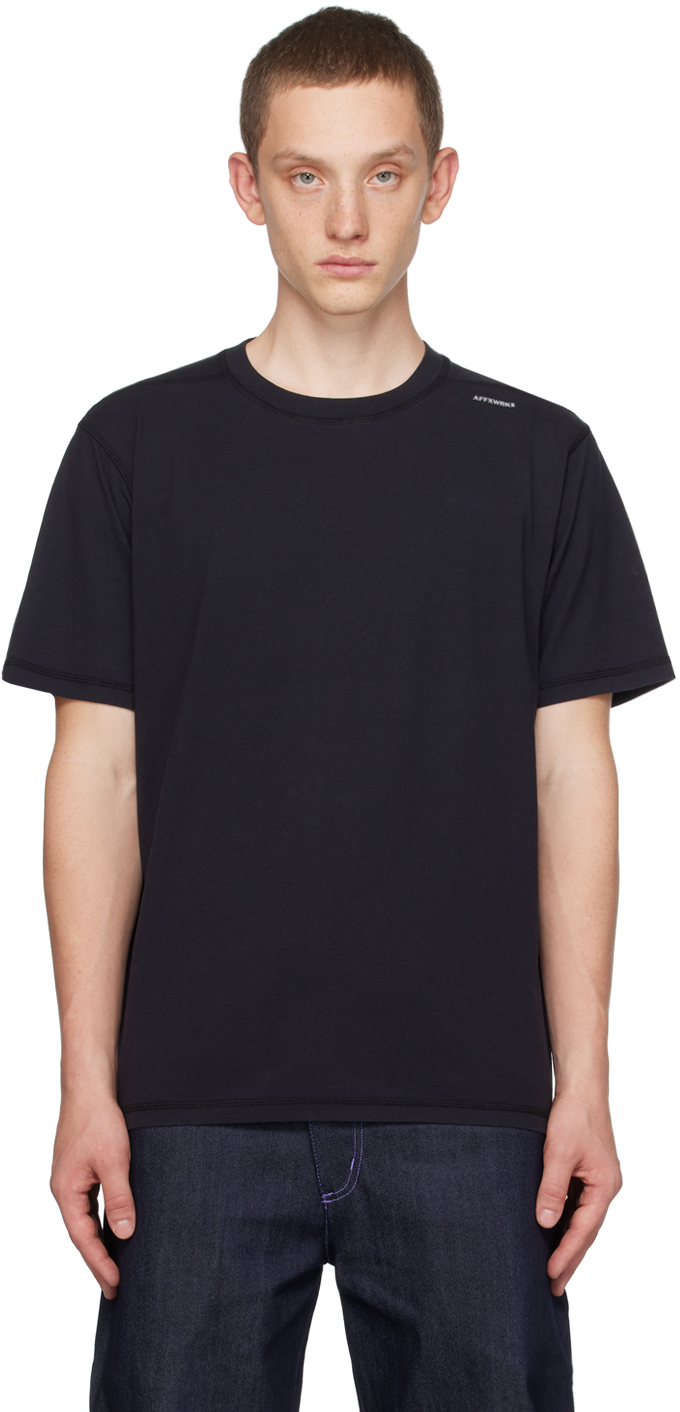 AFFXWRKS Black Embroidered T-Shirt