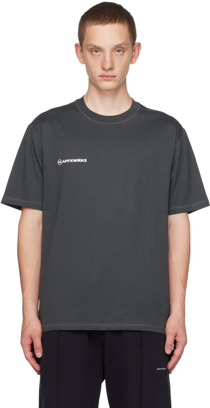 AFFXWRKS Gray Printed T-Shirt