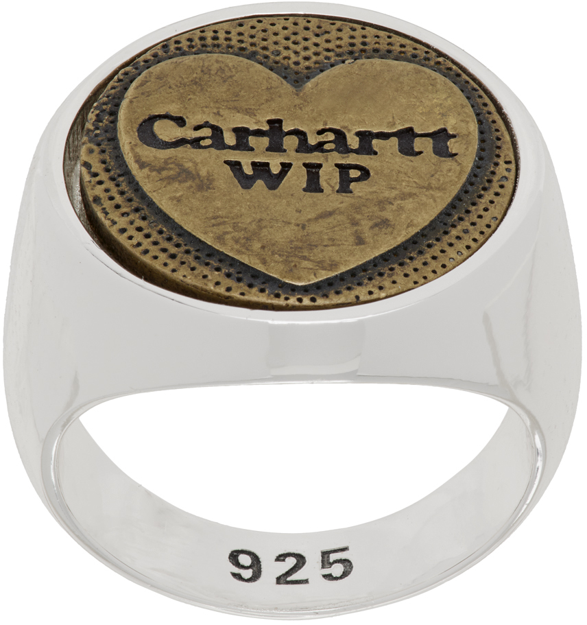 Carhartt Silver Heart Ring
