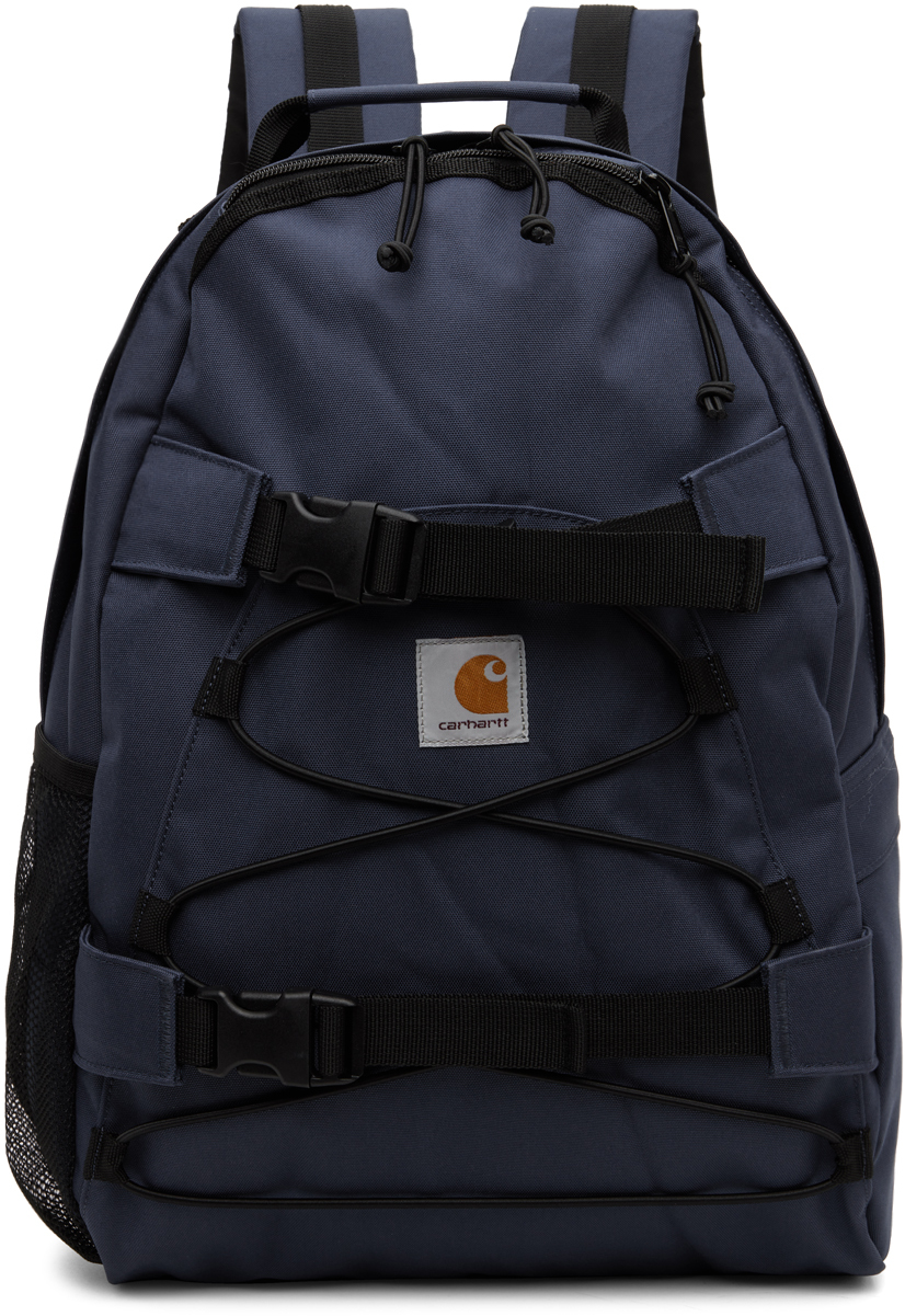 Carhartt Work In Progress: Blue Kickflip Backpack | SSENSE Canada