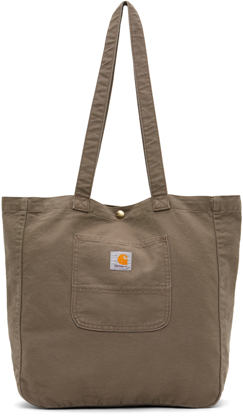 Carhartt Taupe Bayfield Tote In Barista Stone Washed