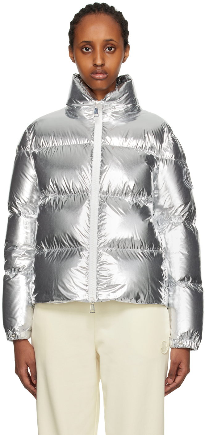 Shop Moncler Silver Meuse Down Jacket In M93 Silver