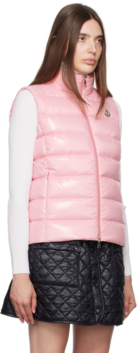 MONCLER PINK GHANY DOWN VEST