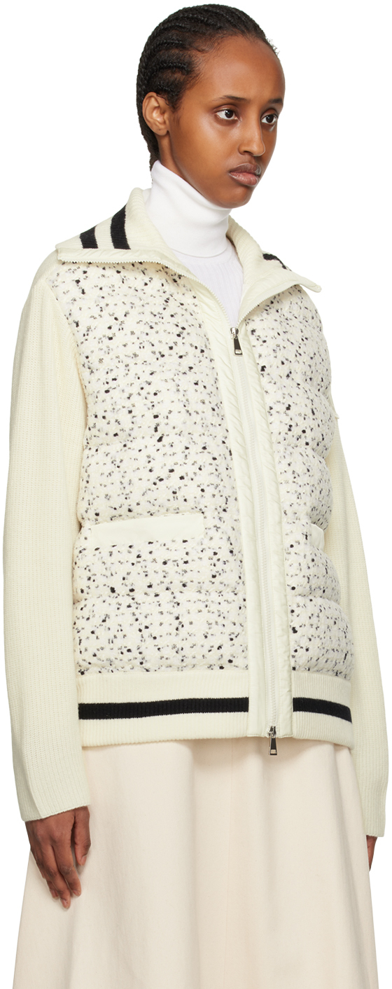 Moncler White Padded Jacket In P09 White