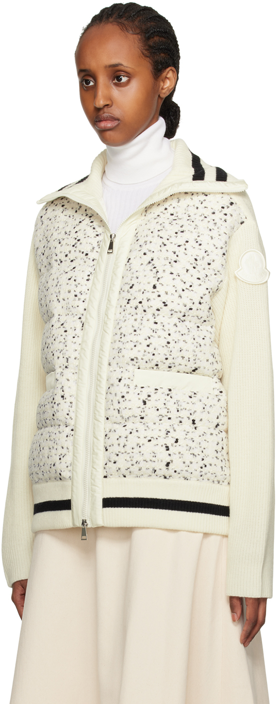 Moncler White Padded Jacket In P09 White