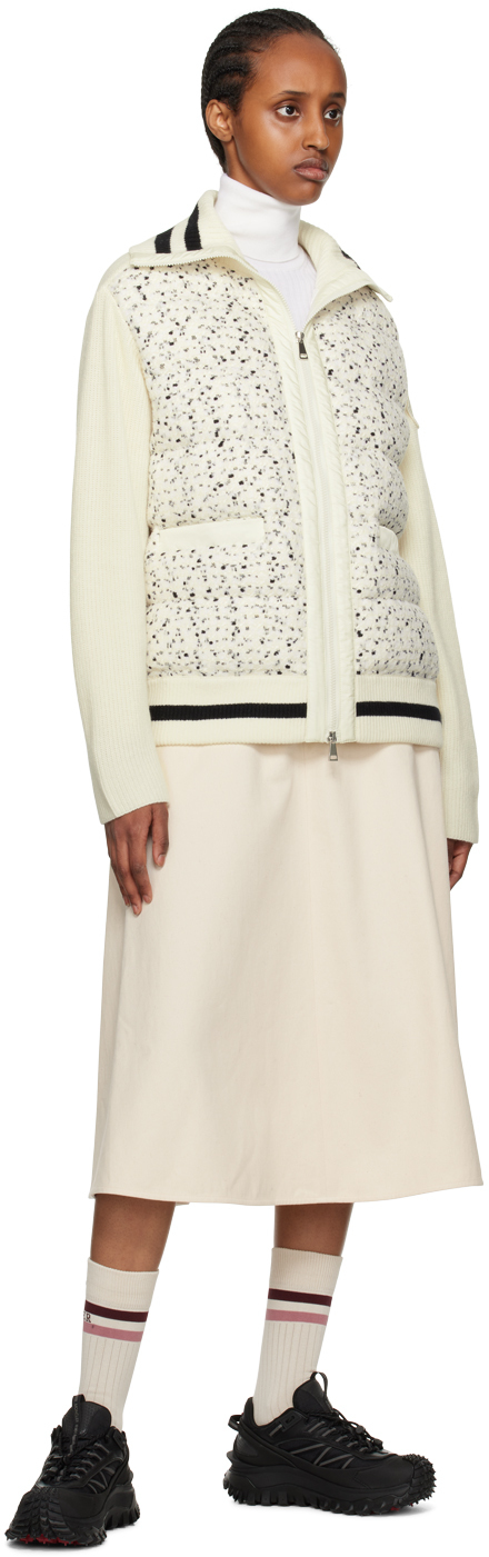 Moncler White Padded Jacket In P09 White