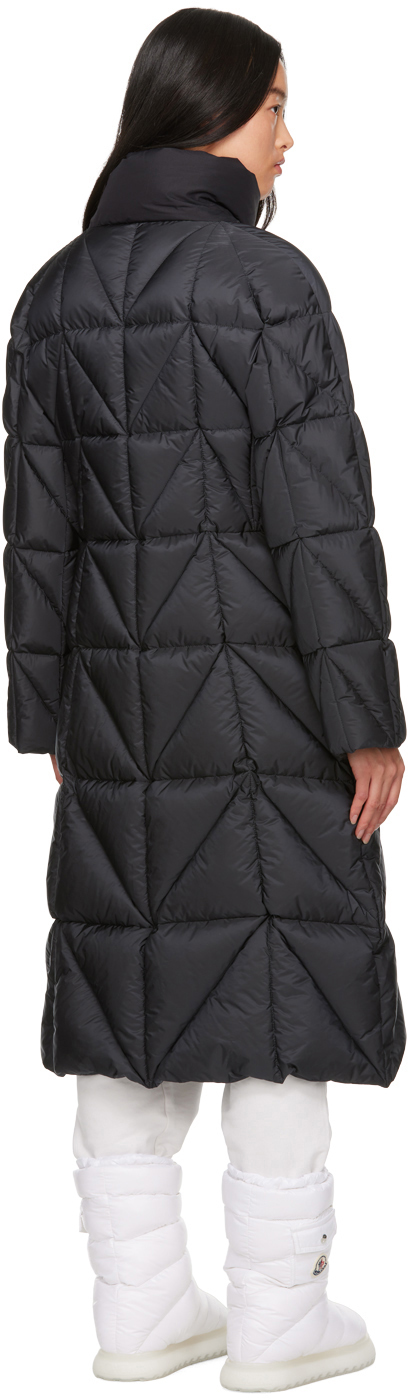 Moncler Black Cerise Down Coat In 945 Black
