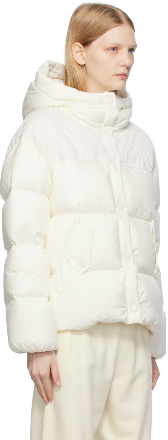 Moncler White Jaseur Down Jacket In 34 White
