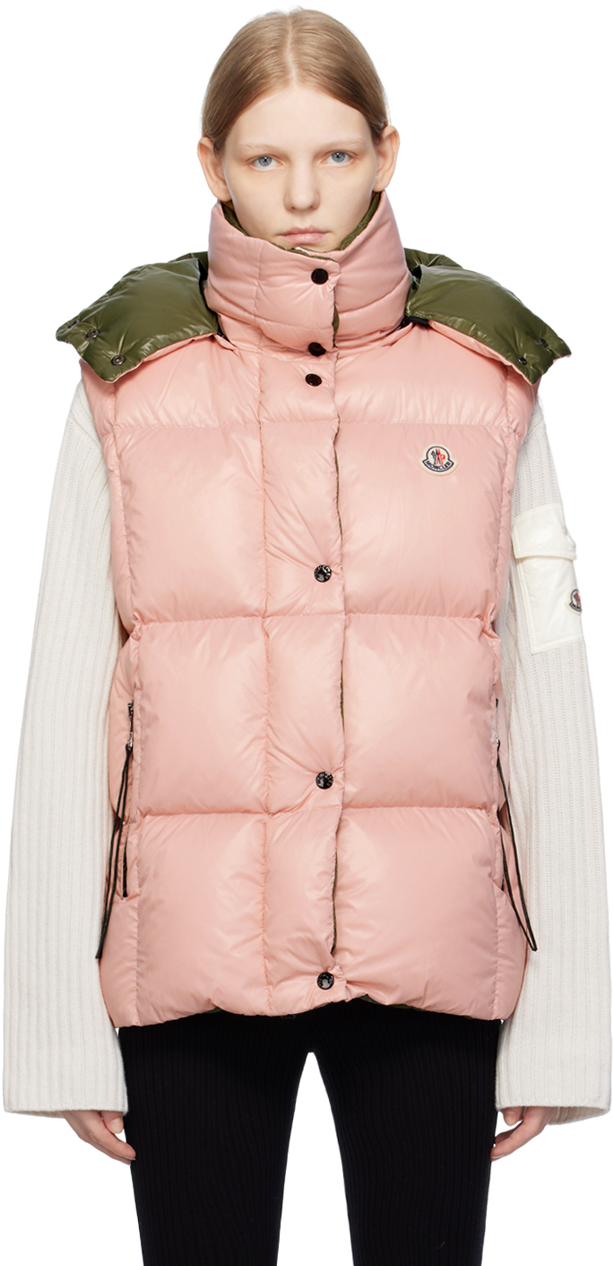 Shop Moncler Pink Luzule Down Vest In 51a Pink